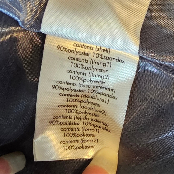 WeWoreWhat Grey Blue Textured Knit V-Neck Mini Dress, Size 6 - Picture 14 of 15